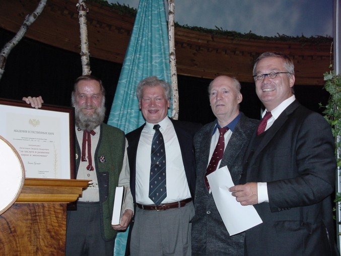 Honores y premios de Johann Grander